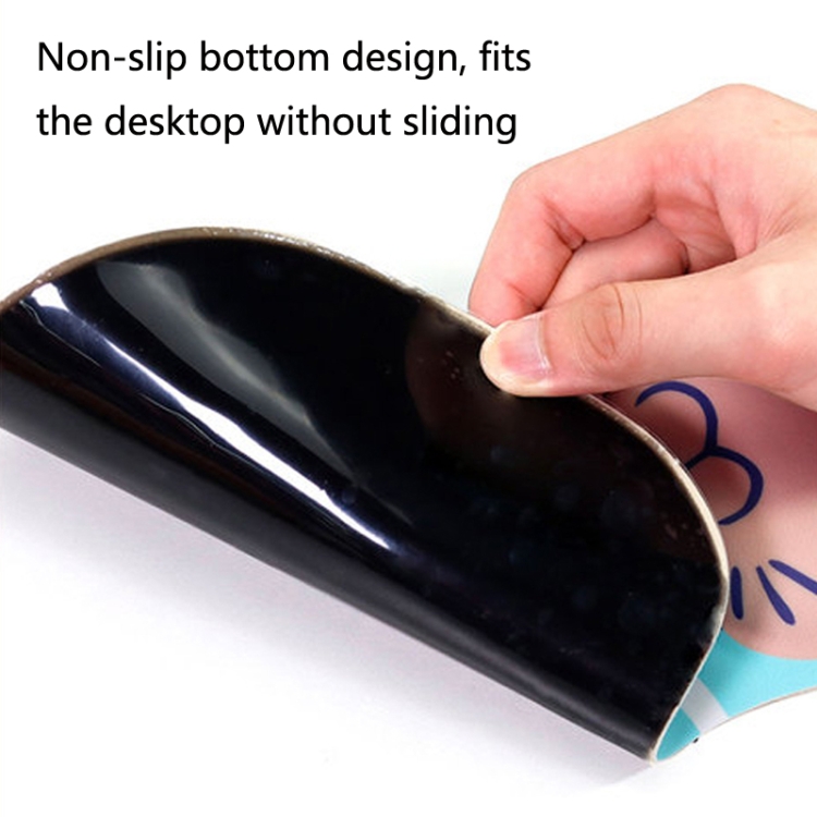 2 PCS silicona cómodo acolchado antideslizante de la mano para la pulsera alfombrilla de ratón, color: azul - B4