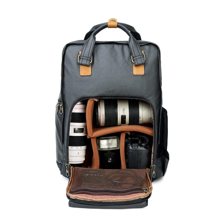 272 Wearable Shoulder Camera Bag Waterproof SLR Digital Camera Bag(Khaki) - B1
