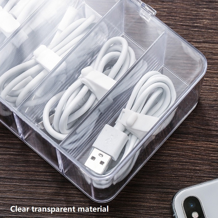 Dust Storage Line Box Hub Finishing Box Desktop Data Cable Storage Box ...