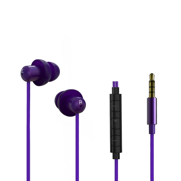 BM0024 Gaming Live Earphone 3.5mm Plug In-Ear Sleep Wired Earphone, Length: 1.1m(Purple) BM0024 Gaming Live Earphone 3.5mm Plug In-Ear Sleep Wired Earphone, Length: 1.1m(Purple)