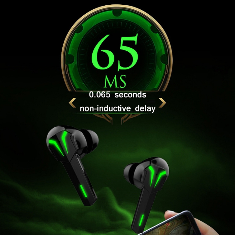 GM3 Dazzle LED Wireless Gaming Sports In-Ear TWS Bluetooth Earphones with Charging Case(Black) GM3 Dazzle LED Wireless Gaming Sports In-Ear TWS Bluetooth Earphones with Charging Case(Black)