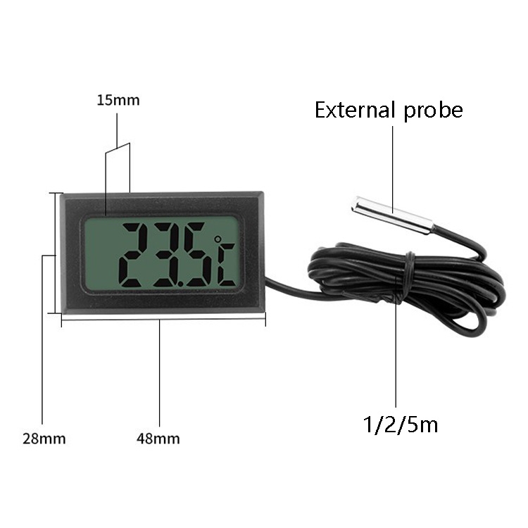 2 PCS LCD Électronique Numérique Thermomètre Bébé À La Maison