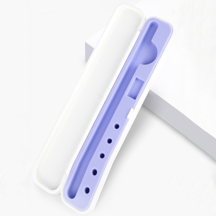 Silicone Stylus Protection Storage Box Box For Apple Pencil 1 / 2 , Specification: 10mm (Clove Purple) Silicone Stylus Protection Storage Box Box For Apple Pencil 1 / 2 , Specification: 10mm (Clove Purple)
