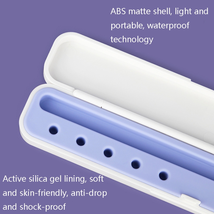 Silicone Stylus Protection Storage Box Box For Apple Pencil 1 / 2 , Specification: 10mm (Clove Purple) Silicone Stylus Protection Storage Box Box For Apple Pencil 1 / 2 , Specification: 10mm (Clove Purple)