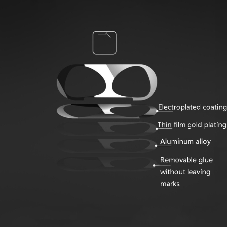 Charging Box Metal Dust Guard Sticker For AirPods 3(Blush Gold) Charging Box Metal Dust Guard Sticker For AirPods 3(Blush Gold)