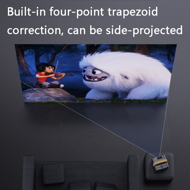 ZXL-Y8 Intelligent Portable HD 4K Projector, Plug Type:EU Plug(Basic Version) - B2