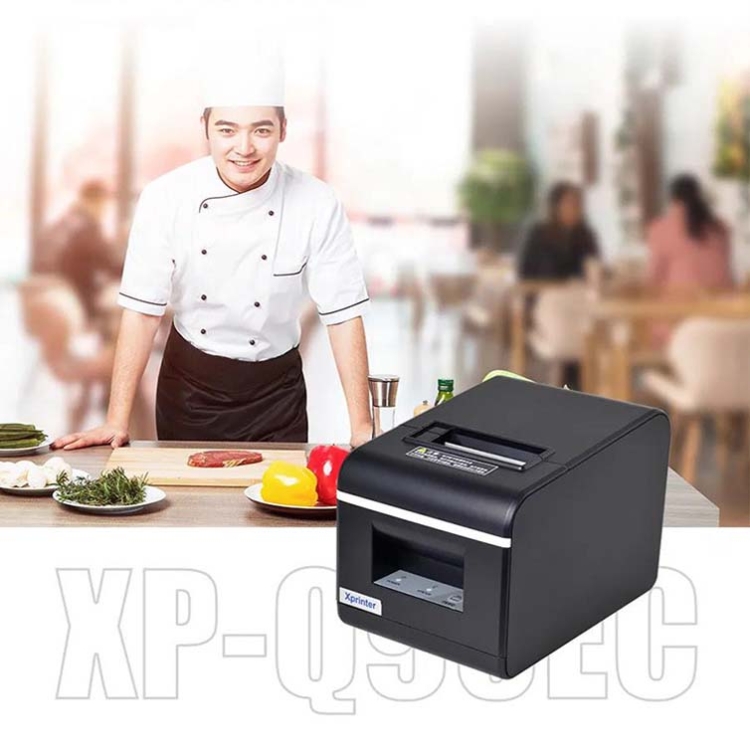 Xprinter XP-Q90EC Impresora térmica de recibos de lista rápida portátil de 58 mm, estilo: puerto USB (enchufe de EE. UU.) - B1