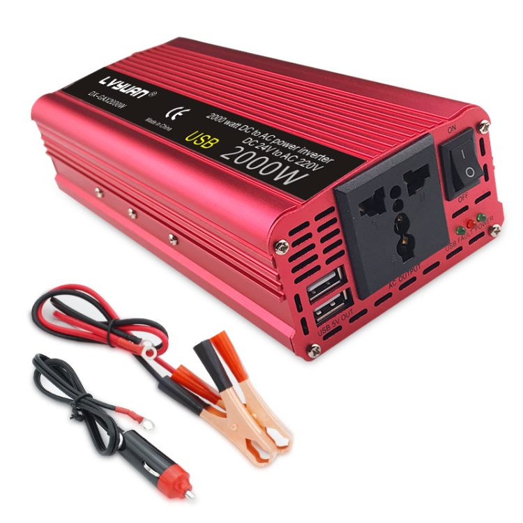 Lvyuan Car Inverter Dual Usb Power Converter, Specification: 12v To 