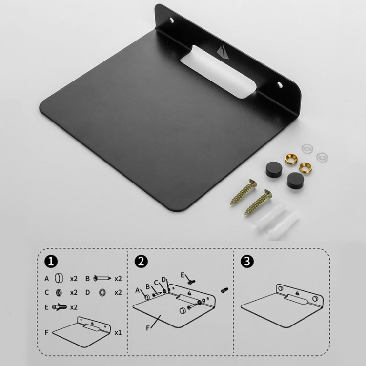 Universal Wall Storage Metal Bracket for Bluetooth Speaker, Size: 15.5 x 13 x 3cm(Black) Universal Wall Storage Metal Bracket for Bluetooth Speaker, Size: 15.5 x 13 x 3cm(Black)