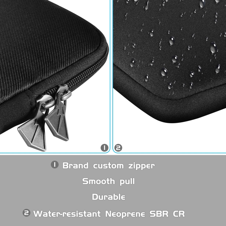 Universal PU Leather + Nylon Waterproof Zipper Portable Keyboard Storage Bag For Apple Wireless Keyboard A1314 & Magic Keyboard A1644(Black) Universal PU Leather + Nylon Waterproof Zipper Portable Keyboard Storage Bag For Apple Wireless Keyboard A1314 & Magic Keyboard A1644(Black)