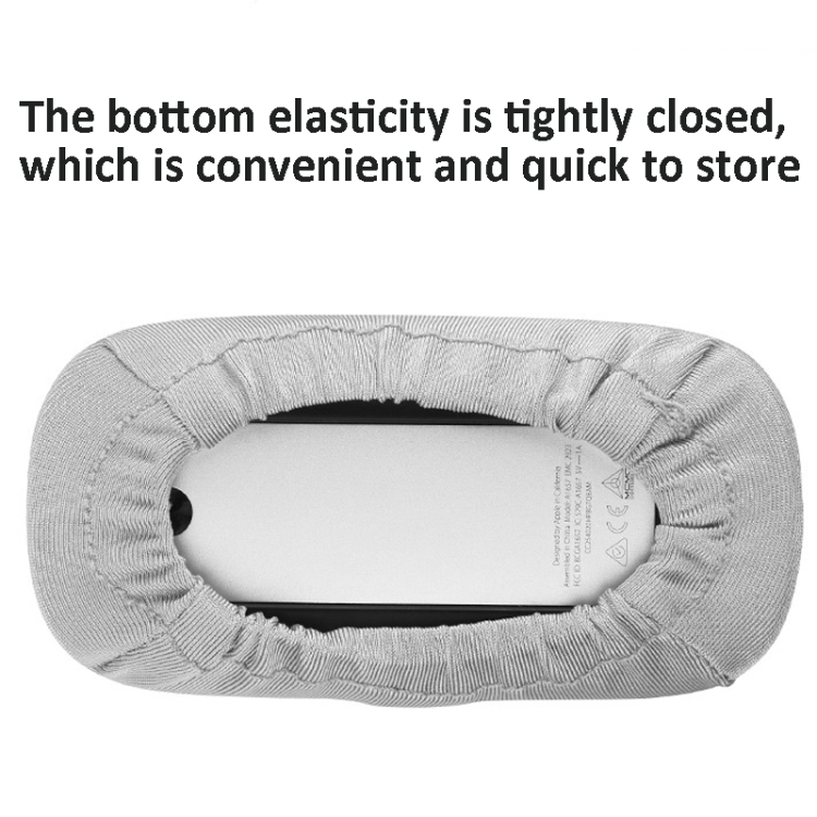 2 PCS BS13 Mouse Storage Bag Elastic Fabric Protective Case For Apple Magic Mouse(Dark Gray)