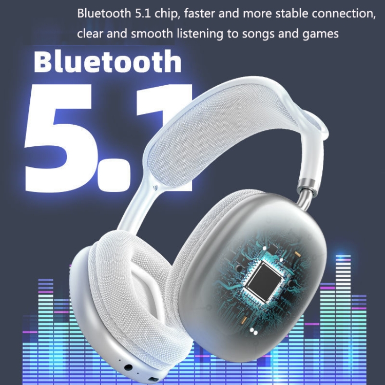 P9 Bluetooth 5.1 Subwoofer Wireless Headset Support AUX / TF Card(Black) P9 Bluetooth 5.1 Subwoofer Wireless Headset Support AUX / TF Card(Black)