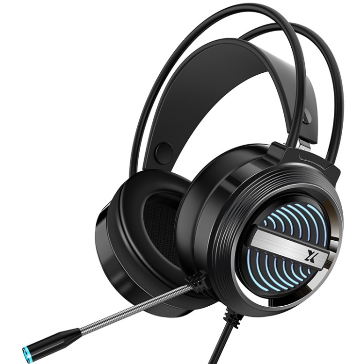 HEIR AUDIO Montado en la cabeza Auriculares con cable con micrófono, Color: X9S Doble Agujero (Negro) - 1