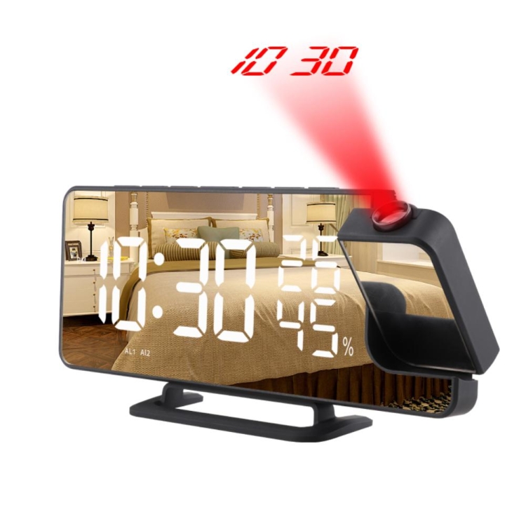 TS-9210 Time + Projection + Radio + Temperature And Humidity LED Clock - 1