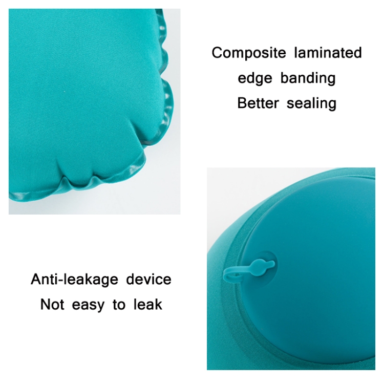 Travel Inflatable Press U-Shaped Neck Guard Pillow, Colour: Flocked U009-05（Dark Blue） - B3