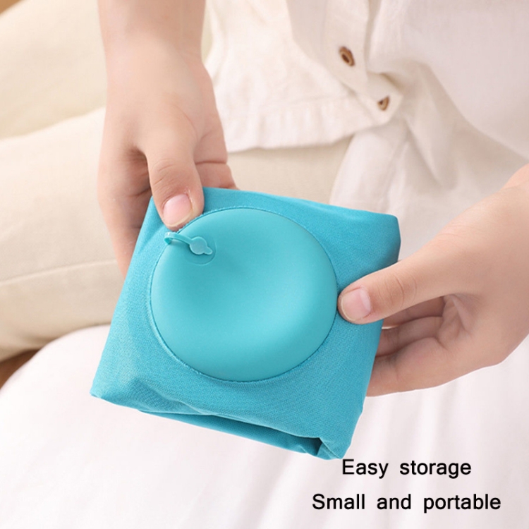Travel Inflatable Press U-Shaped Neck Guard Pillow, Colour: Milk Silk U018-04（Blue） - B5