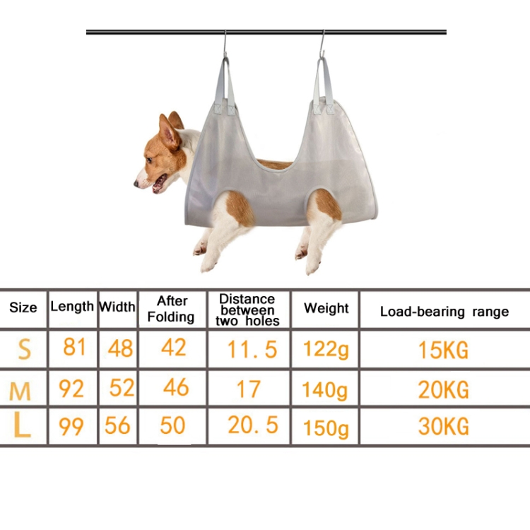 Small & Medium Pet Grooming Polyester Hanging Hammock, Size： L(Orange) - B2