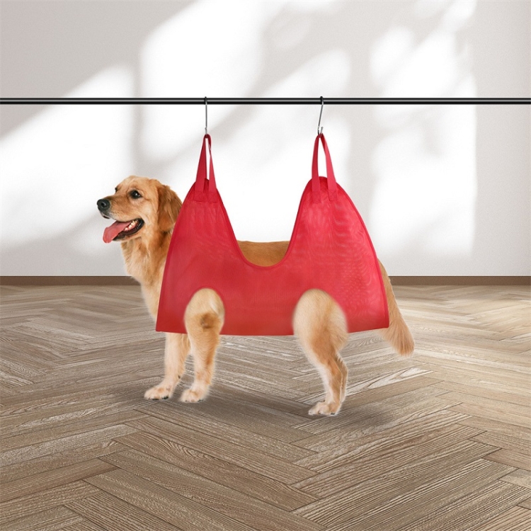 Small & Medium Pet Grooming Polyester Hanging Hammock, Size： L(Orange) - B3