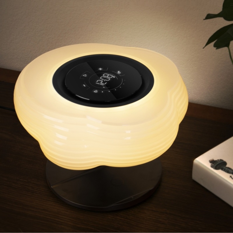 LZ-S2021 Creative Bedside Table Lamp with Wireless Charging & Bluetooth Speaker Function(EU Plug) - B4