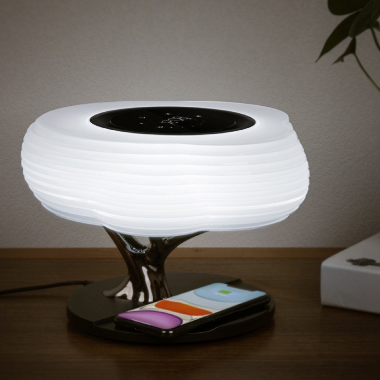 LZ-S2021 Creative Bedside Table Lamp with Wireless Charging & Bluetooth Speaker Function(EU Plug) - B5