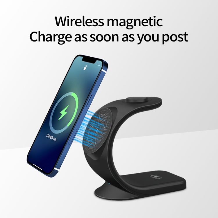 OJD-83 3 in 1 Magnetic Suction Vertical Bracket Wireless Charger for Mobile Phone & iWatch & AirPods(White) OJD-83 3 in 1 Magnetic Suction Vertical Bracket Wireless Charger for Mobile Phone & iWatch & AirPods(White)