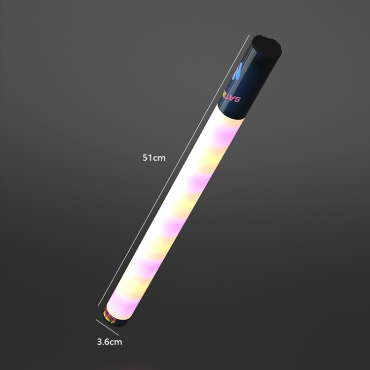LS01 2 in 1 Hand-Held Atmosphere Colorful Light Stick & Bluetooth Speaker(Black) LS01 2 in 1 Hand-Held Atmosphere Colorful Light Stick & Bluetooth Speaker(Black)