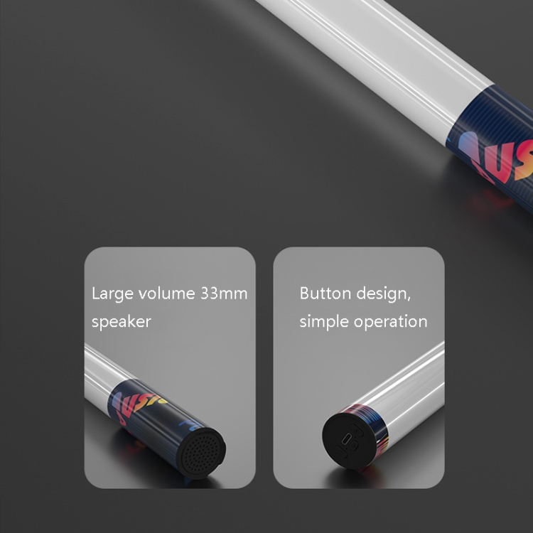 LS01 2 in 1 Hand-Held Atmosphere Colorful Light Stick & Bluetooth Speaker(Black) LS01 2 in 1 Hand-Held Atmosphere Colorful Light Stick & Bluetooth Speaker(Black)