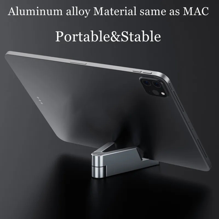 Aluminum Alloy Folding Mobile Phone Stand Tablet Computer Stand(Black) Aluminum Alloy Folding Mobile Phone Stand Tablet Computer Stand(Black)