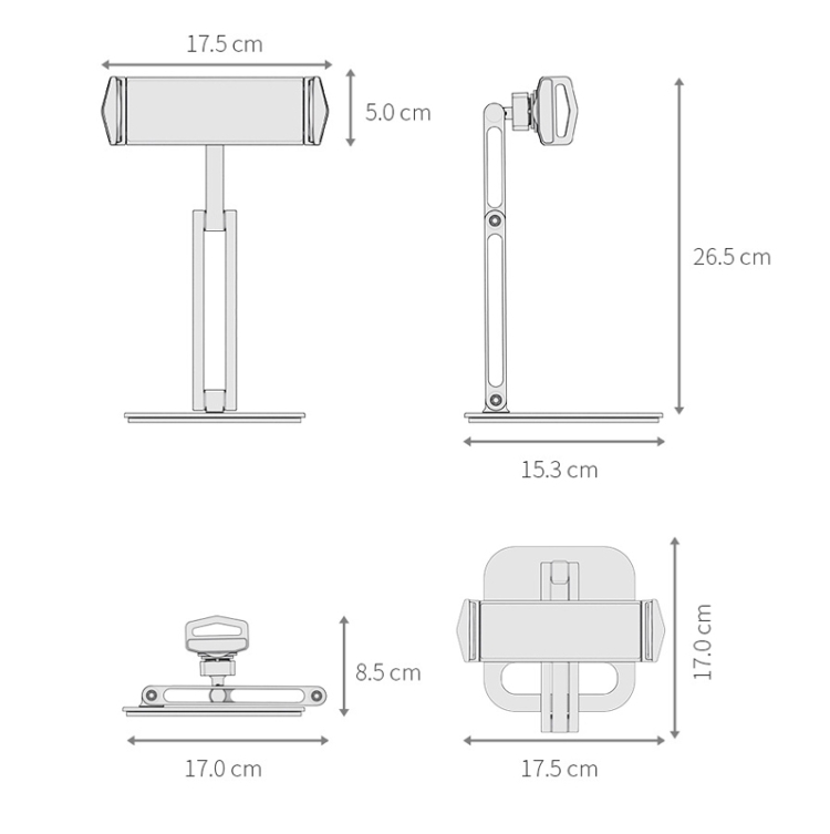 Boneruy P47 Tablet Computer Stand Desktop Mobile Phone Stand(Black) Boneruy P47 Tablet Computer Stand Desktop Mobile Phone Stand(Black)