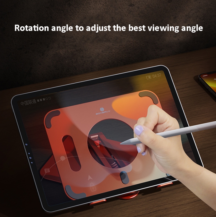 Boneruy L04mini 360 Degree Rotating Aluminum Alloy Tablet Laptop Holder(Silver) Boneruy L04mini 360 Degree Rotating Aluminum Alloy Tablet Laptop Holder(Silver)