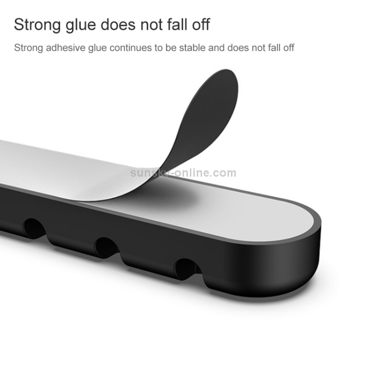 6 Holes Bear Silicone Desktop Data Cable Organizing And Fixing Device(Black) 6 Holes Bear Silicone Desktop Data Cable Organizing And Fixing Device(Black)