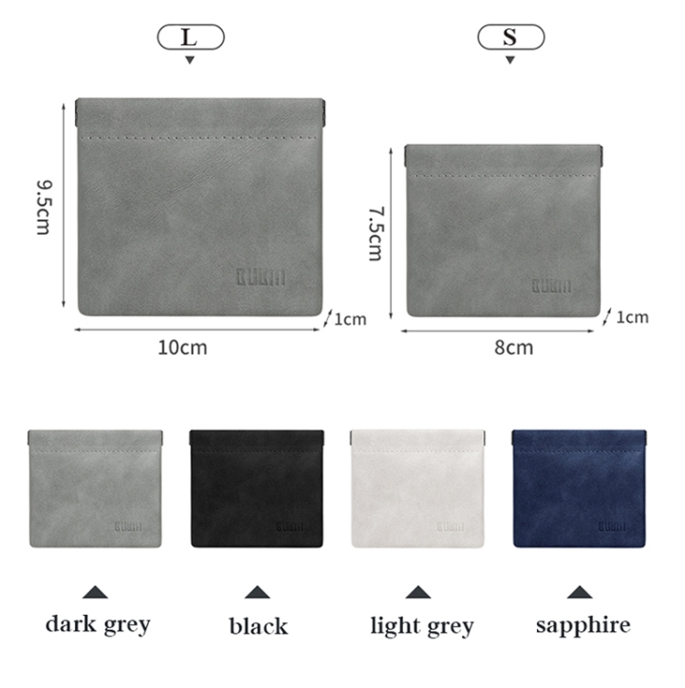 2 PCS BUBM TKB Earphones Storage Bag, Specification: Small(Dark Gray) 2 PCS BUBM TKB Earphones Storage Bag, Specification: Small(Dark Gray)
