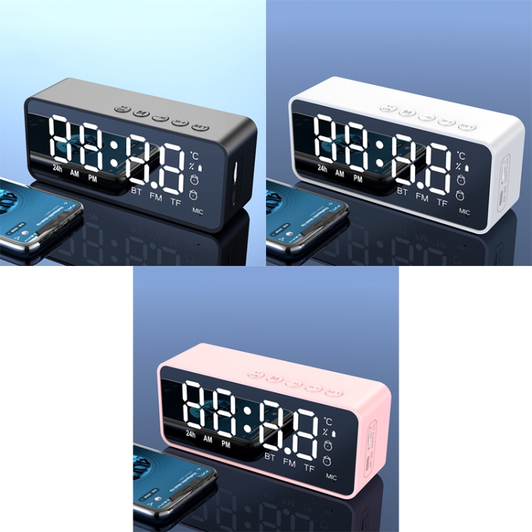 ZXL-G50 Mini Mirror Alarm Bluetooth Speaker Support TF Card(Black) ZXL-G50 Mini Mirror Alarm Bluetooth Speaker Support TF Card(Black)
