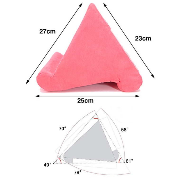 Tablet Mobile Phone Bracket Multi-Angle Pillow, Size: 27x25x23cm(Grey) Tablet Mobile Phone Bracket Multi-Angle Pillow, Size: 27x25x23cm(Grey)