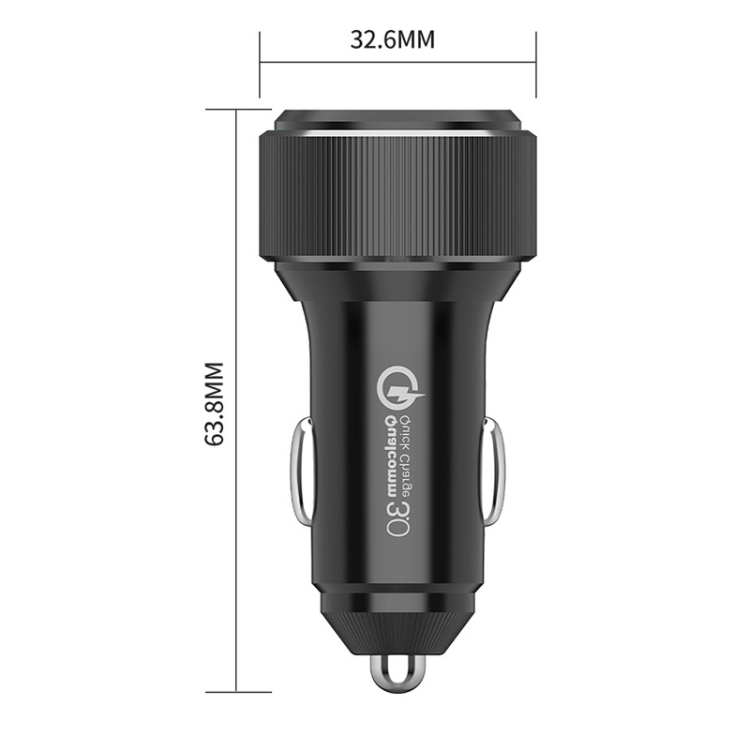 QIAKEY TM329 Dual Port Fast Charge Car Charger QIAKEY TM329 Dual Port Fast Charge Car Charger