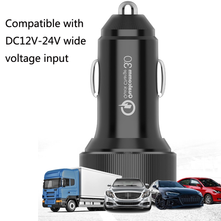 QIAKEY TM329 Dual Port Fast Charge Car Charger QIAKEY TM329 Dual Port Fast Charge Car Charger