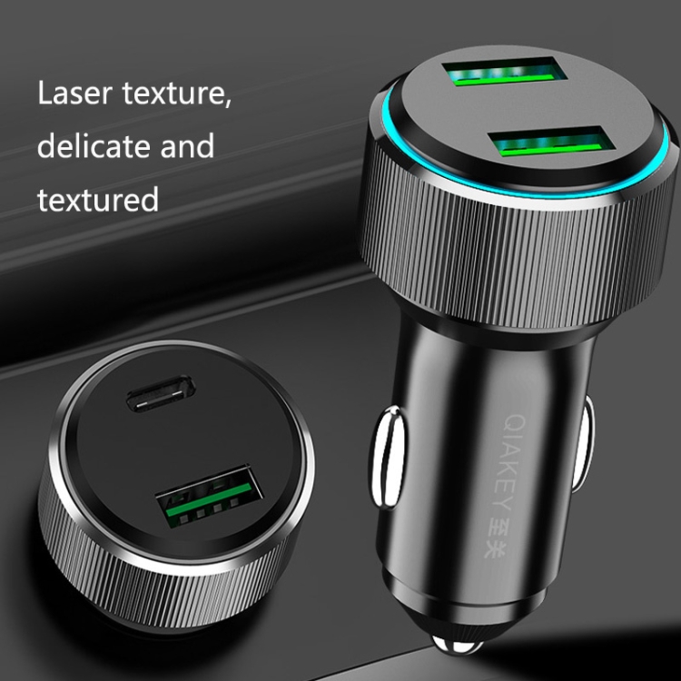 QIAKEY TM329 Dual Port Fast Charge Car Charger QIAKEY TM329 Dual Port Fast Charge Car Charger