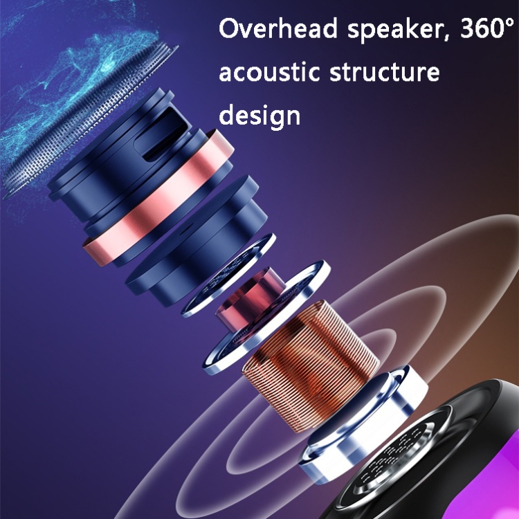 ZXL-K51 TWS Colorful LED Wireless Bluetooth Speaker(White) ZXL-K51 TWS Colorful LED Wireless Bluetooth Speaker(White)