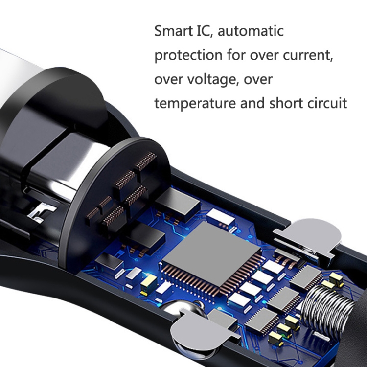 QIAKEY BK919 Dual Ports Fast Charge Car Charger QIAKEY BK919 Dual Ports Fast Charge Car Charger