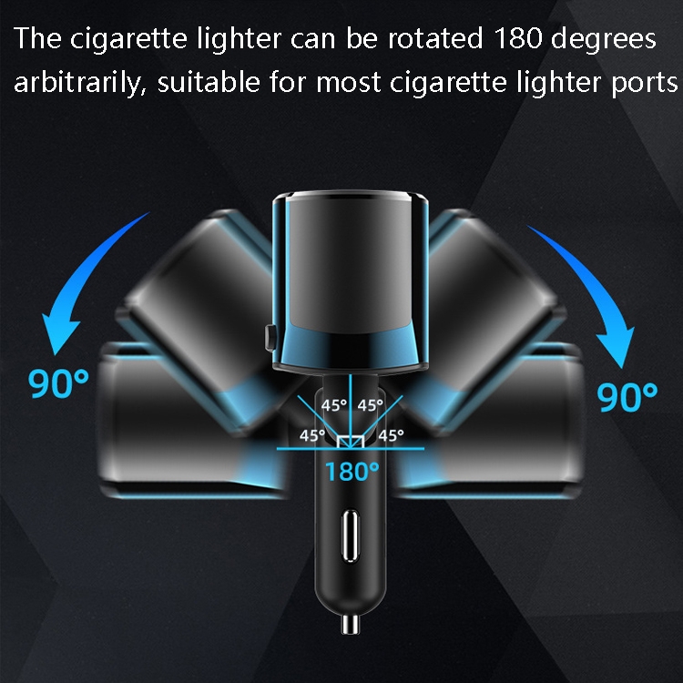 Ozio Car Charger Cigarette Lighter Conversion Plug USB Fast Flashing Charger, Model: CL48 PD Blue