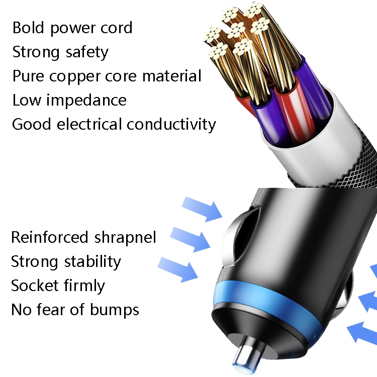 Ozio Car Charger Cigarette Lighter Conversion Plug, Model: Y48QA Black All Agreement Flash Charge Ozio Car Charger Cigarette Lighter Conversion Plug, Model: Y48QA Black All Agreement Flash Charge
