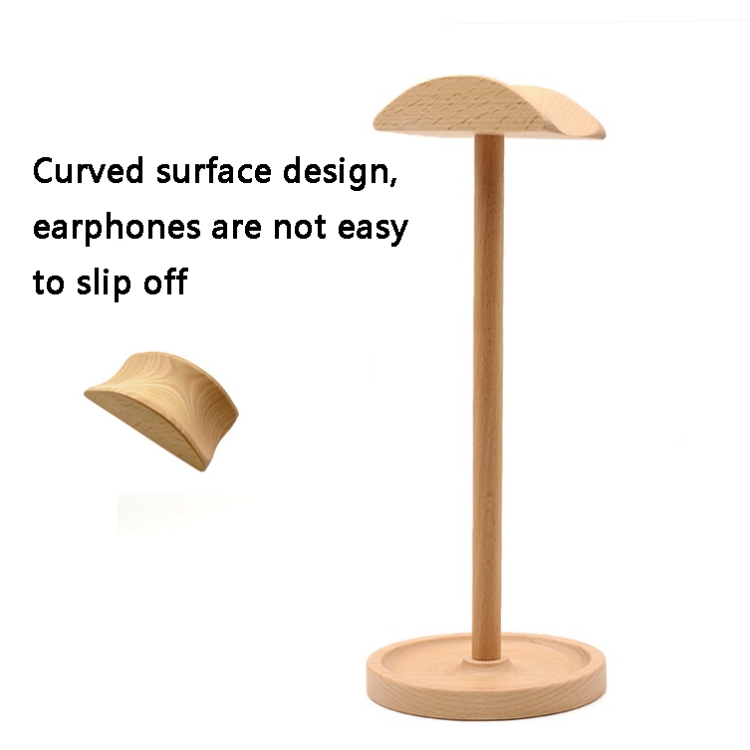 AM-EJZJ001 Desktop Solid Wood Headset Display Stand, Style: C