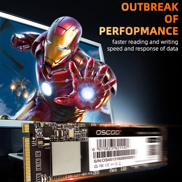 OSCOO ON900 PCIe NVME SSD Solid State Drive, Capacity: 128GB - B4
