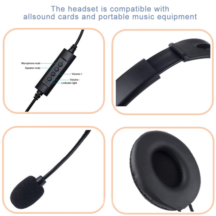 Auriculares con cable de cabeza con micrófono, estilo: GAE-109 - B5