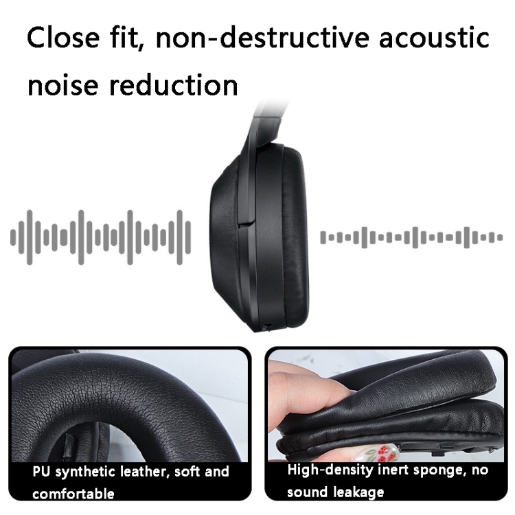 2 PCS Leather Headset Earmuffs for Sony 1000XM4 Black Lambskin No Snap 2 PCS Leather Headset Earmuffs for Sony 1000XM4 Black Lambskin No Snap
