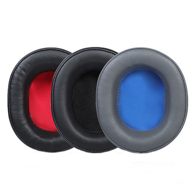 2 PCS Headset Protein Leather Earmuffs for Audio-Technica ATH-WS660BT(Black+Red) 2 PCS Headset Protein Leather Earmuffs for Audio-Technica ATH-WS660BT(Black+Red)