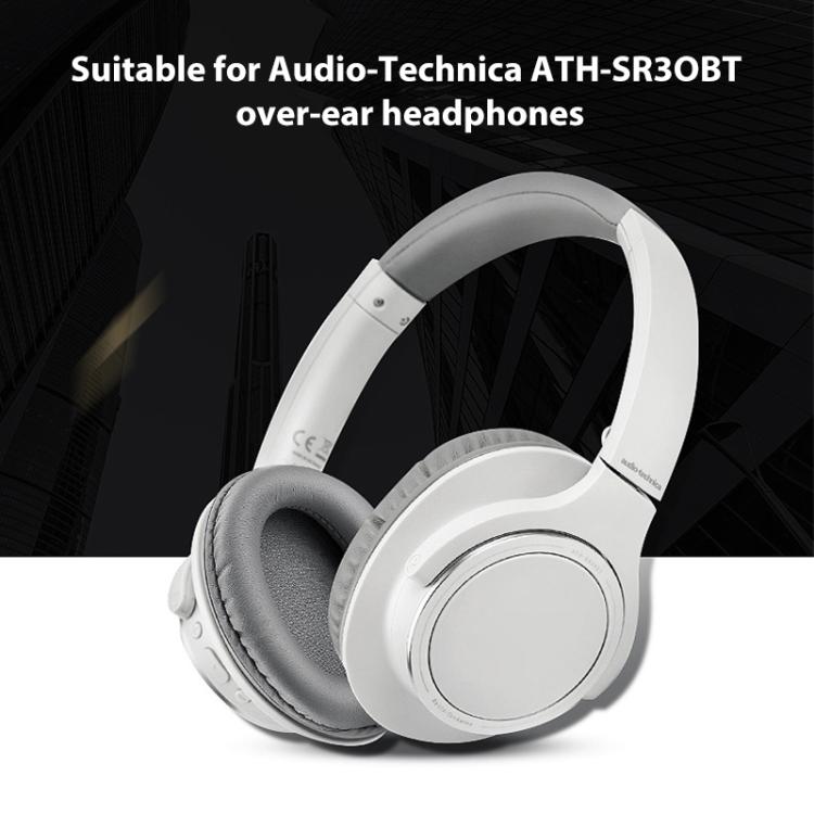 2 PCS Protein Skin Headset Earmuffs for Audio-Technica ATH-SR30BT(Black) 2 PCS Protein Skin Headset Earmuffs for Audio-Technica ATH-SR30BT(Black)