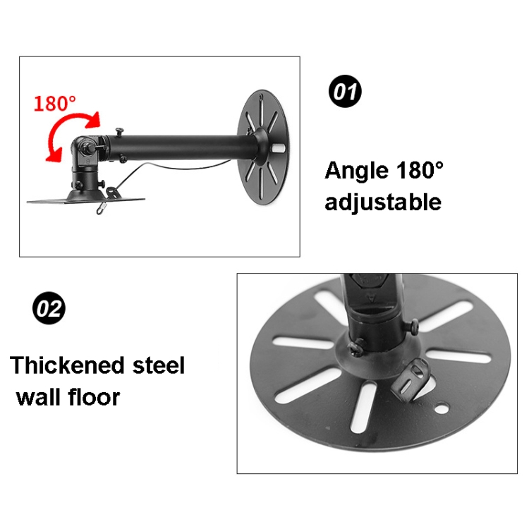 SP700 Medium 2 PCS Wall-Mounted Speaker Bracket SP700 Medium 2 PCS Wall-Mounted Speaker Bracket