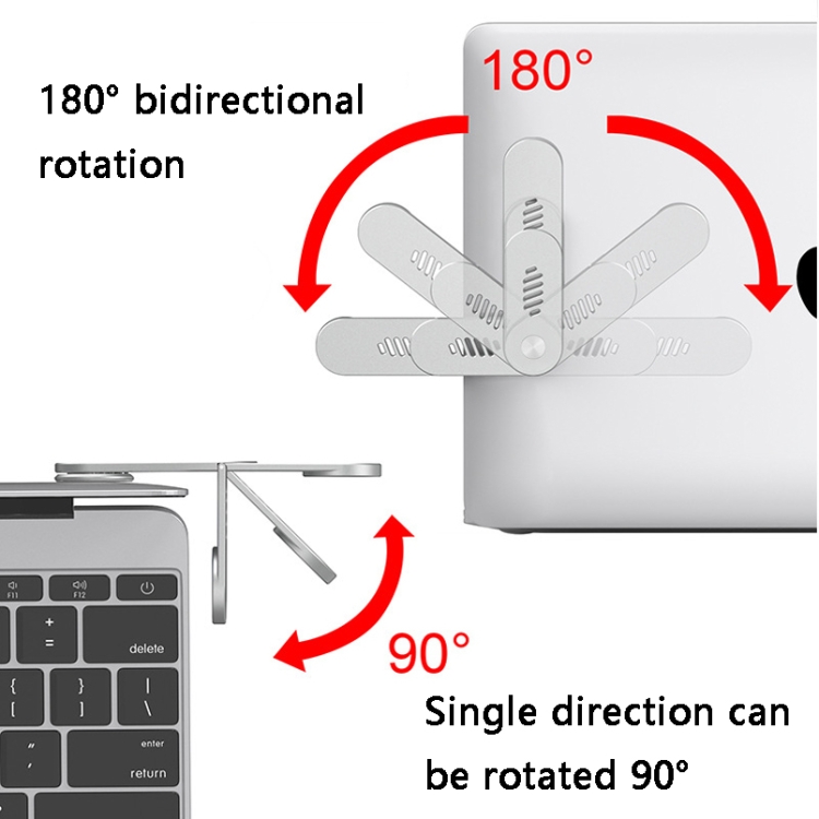Folding Portable Aluminum Alloy Expansion Bracket(Silver) Folding Portable Aluminum Alloy Expansion Bracket(Silver)