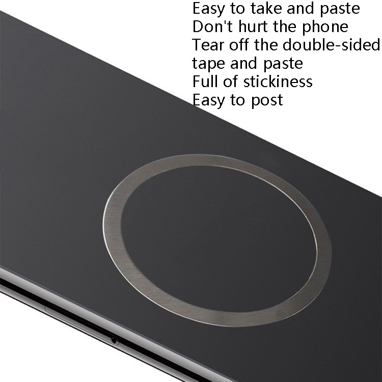 20 PCS Ring Car Magnetic Suction Wireless Charger Lead Magnetic Ring Back Sticker, Color: Black 20 PCS Ring Car Magnetic Suction Wireless Charger Lead Magnetic Ring Back Sticker, Color: Black